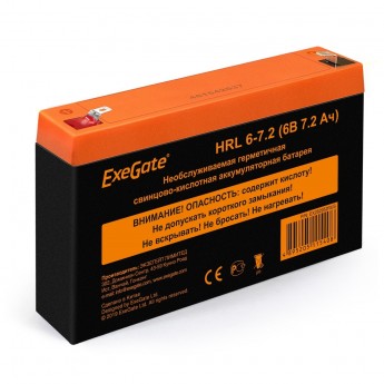 Аккумуляторная батарея EXEGATE HRL 6-7.2
