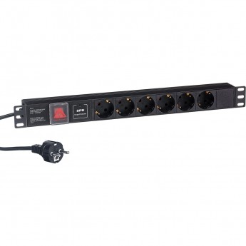 Блок розеток EXEGATE SERVERPRO PDU-19H608 AL-6S-EU2CU-SW-SPD1 Блок розеток EXEGATE SERVERPRO PDU-19H608 AL-6S-EU2CU-SW-SPD1