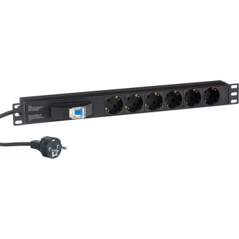 Блок розеток EXEGATE SERVERPRO PDU-19H610 AL-6S-EU2.5CU-1P Блок розеток EXEGATE SERVERPRO PDU-19H610 AL-6S-EU2.5CU-1P