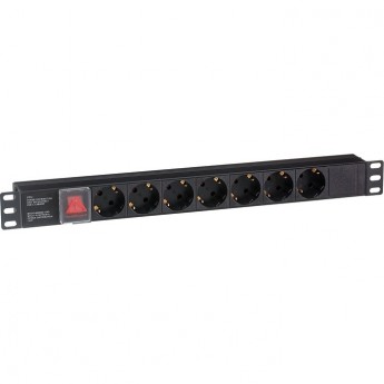 Блок розеток EXEGATE SERVERPRO PDU-19H703 AL-7S-C20-SW Блок розеток EXEGATE SERVERPRO PDU-19H703 AL-7S-C20-SW