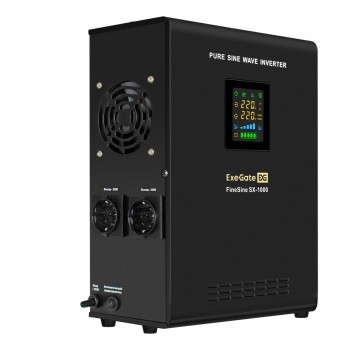 ИБП (инвертор, синус, для котла, настенный) ExeGate FineSine SX-1000.LCD.AVR.2SH ИБП (инвертор, синус, для котла, настенный) ExeGate FineSine SX-1000.LCD.AVR.2SH