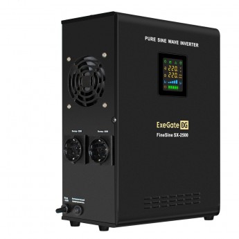ИБП (инвертор, синус, для котла, настенный) EXEGATE FINESINE SX-2500.LCD.AVR.2SH ИБП (инвертор, синус, для котла, настенный) EXEGATE FINESINE SX-2500.LCD.AVR.2SH