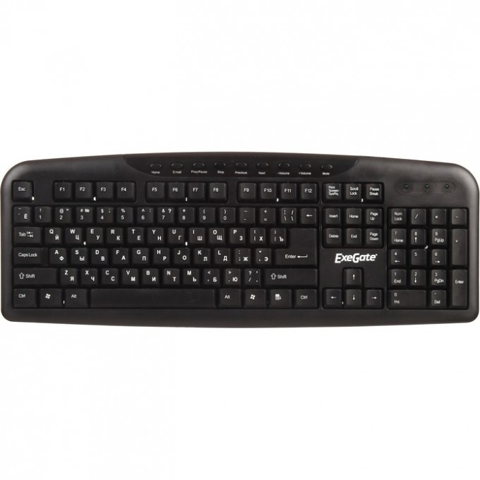 Клавиатура EXEGATE MULTIMEDIA PROFESSIONAL STANDARD LY-502M COLOR BOX EX264058RUS