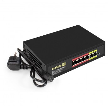 Коммутатор неуправляемый EXEGATE EDES-1006D.4POE-48W Коммутатор неуправляемый EXEGATE EDES-1006D.4POE-48W