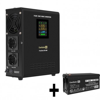 Комплект EXEGATE ИБП EX295995RUS + батарея 200Aч EX282991RUS 1шт