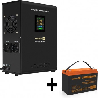 Комплект EXEGATE ИБП EX295997RUS + батарея 100Aч EX285656RUS 1шт Комплект EXEGATE ИБП EX295997RUS + батарея 100Aч EX285656RUS 1шт