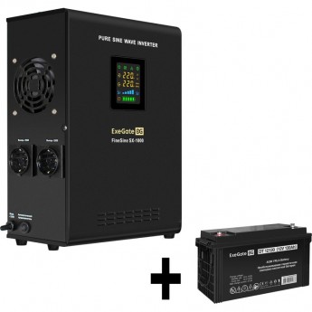 Комплект EXEGATE ИБП EX295997RUS + батарея 120Aч EX282988RUS 1шт Комплект EXEGATE ИБП EX295997RUS + батарея 120Aч EX282988RUS 1шт