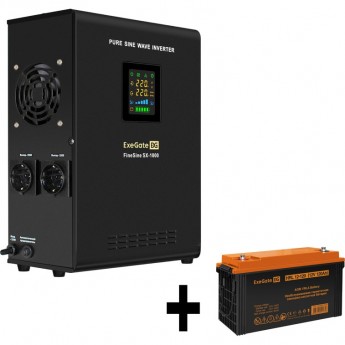 Комплект EXEGATE ИБП EX295997RUS + батарея 120Aч EX285657RUS 1шт Комплект EXEGATE ИБП EX295997RUS + батарея 120Aч EX285657RUS 1шт