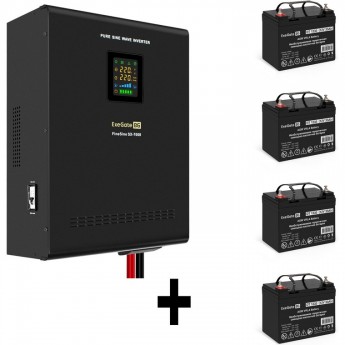 Комплект EXEGATE ИБП EX296005RUS + батарея 33Aч EX282974RUS 4шт