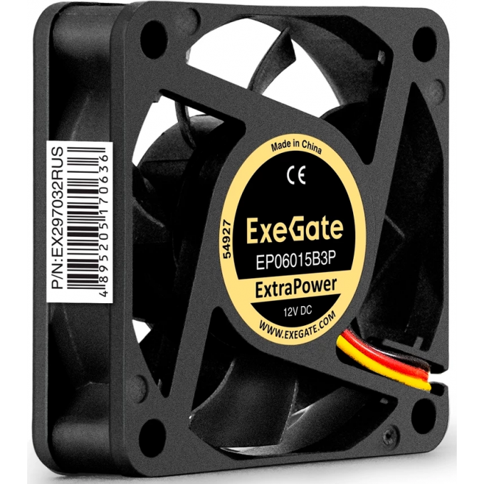Вентилятор 12В DC EXEGATE EXTRAPOWER EP06015B3P EX297032RUS
