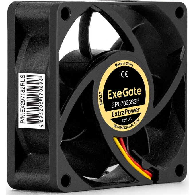 Вентилятор 12В DC EXEGATE EXTRAPOWER EP07025S3P EX297182RUS
